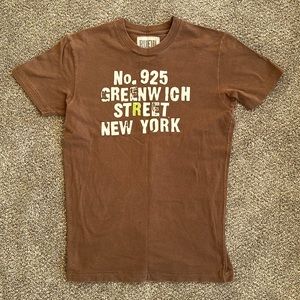 Ruehl 925 Greenwich Street Men’s short sleeve t-shirt brown small